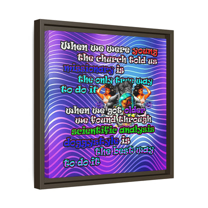 doggystyle - framed canvas art (purple wave)