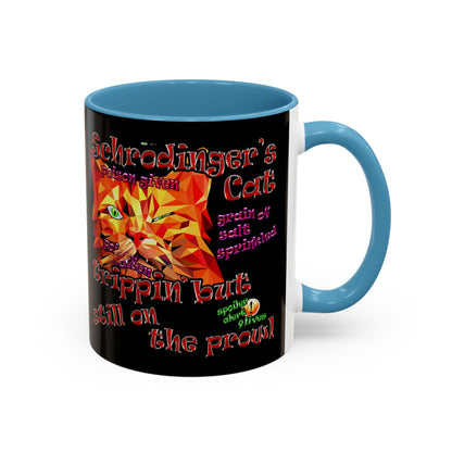 schrodinger's cat - Accent Mug (black)