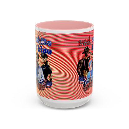 rw&b lives matter - Accent Mug (yellow-orange wave)