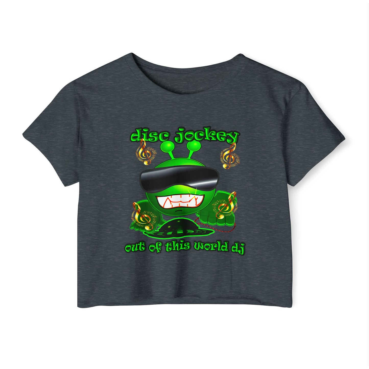 disc jockey - Women's Festival Crop Top