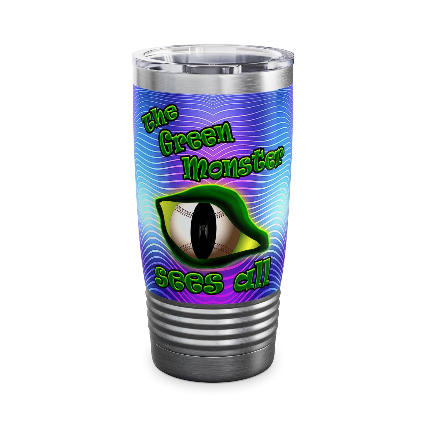 green monster - Ringneck Tumbler, 20oz (purple wave)
