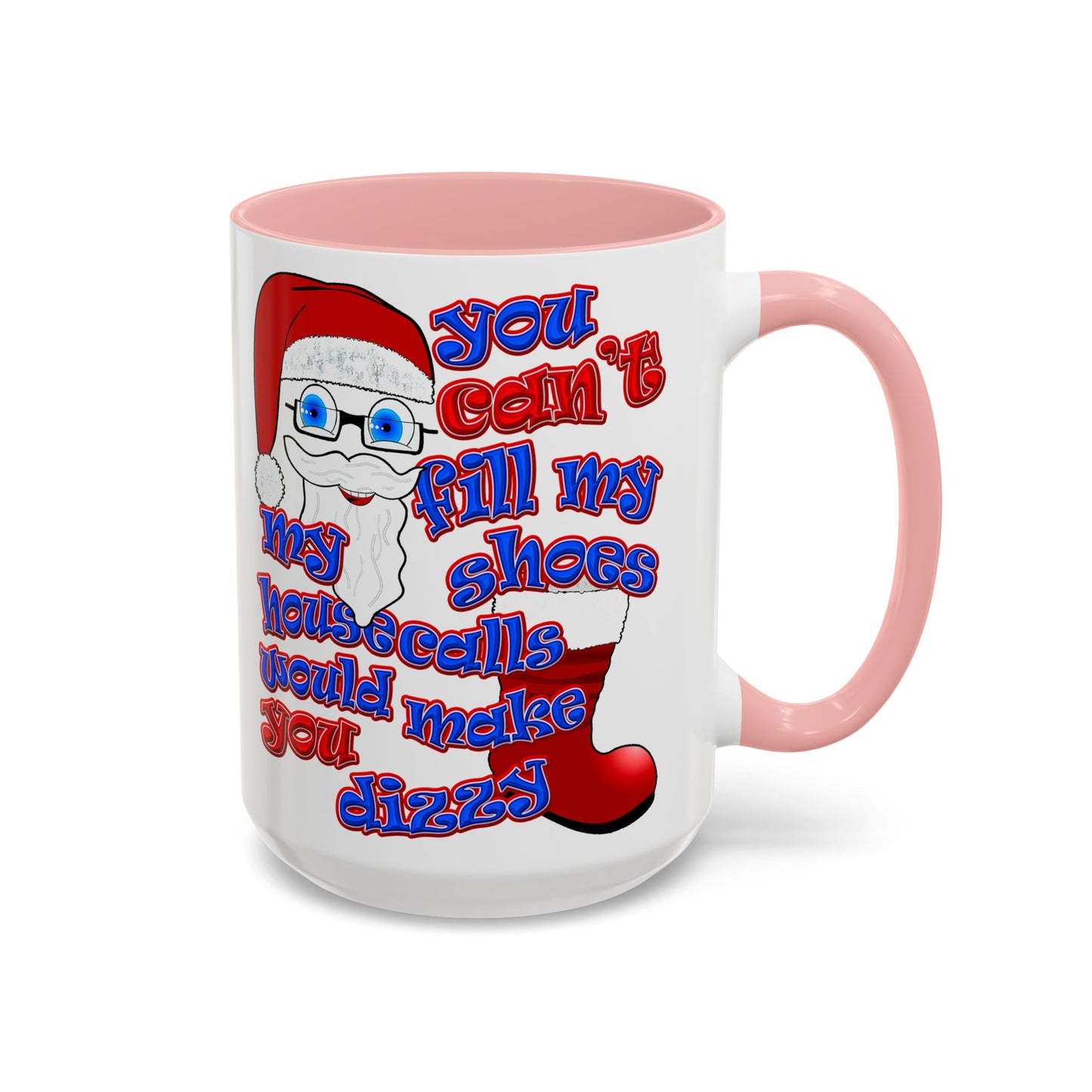 santa's shoes - Accent Mug (white)