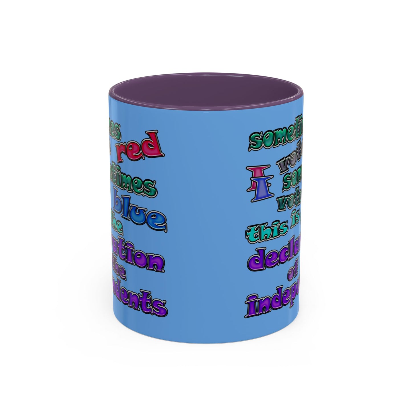declaration of the independents - Accent Mug (light blue)
