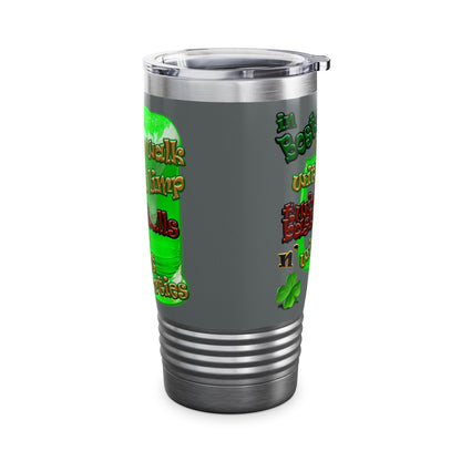 celtics logo - Ringneck Tumbler, 20oz (dark grey)