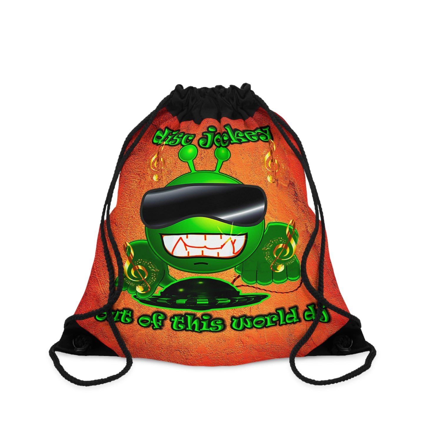 disc jockey - Drawstring Bag (burnt orange)