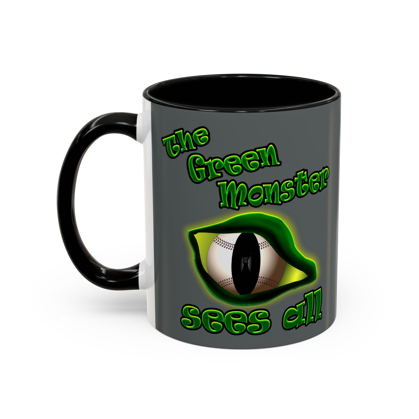 green monster - Accent Mug (dark grey)