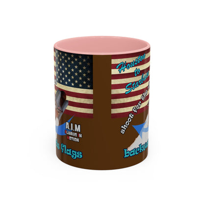 shoot for the stars - Accent Mug (brown)
