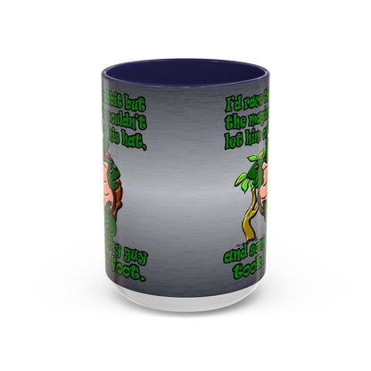 turtle race - Accent Mug (brushed nickel)