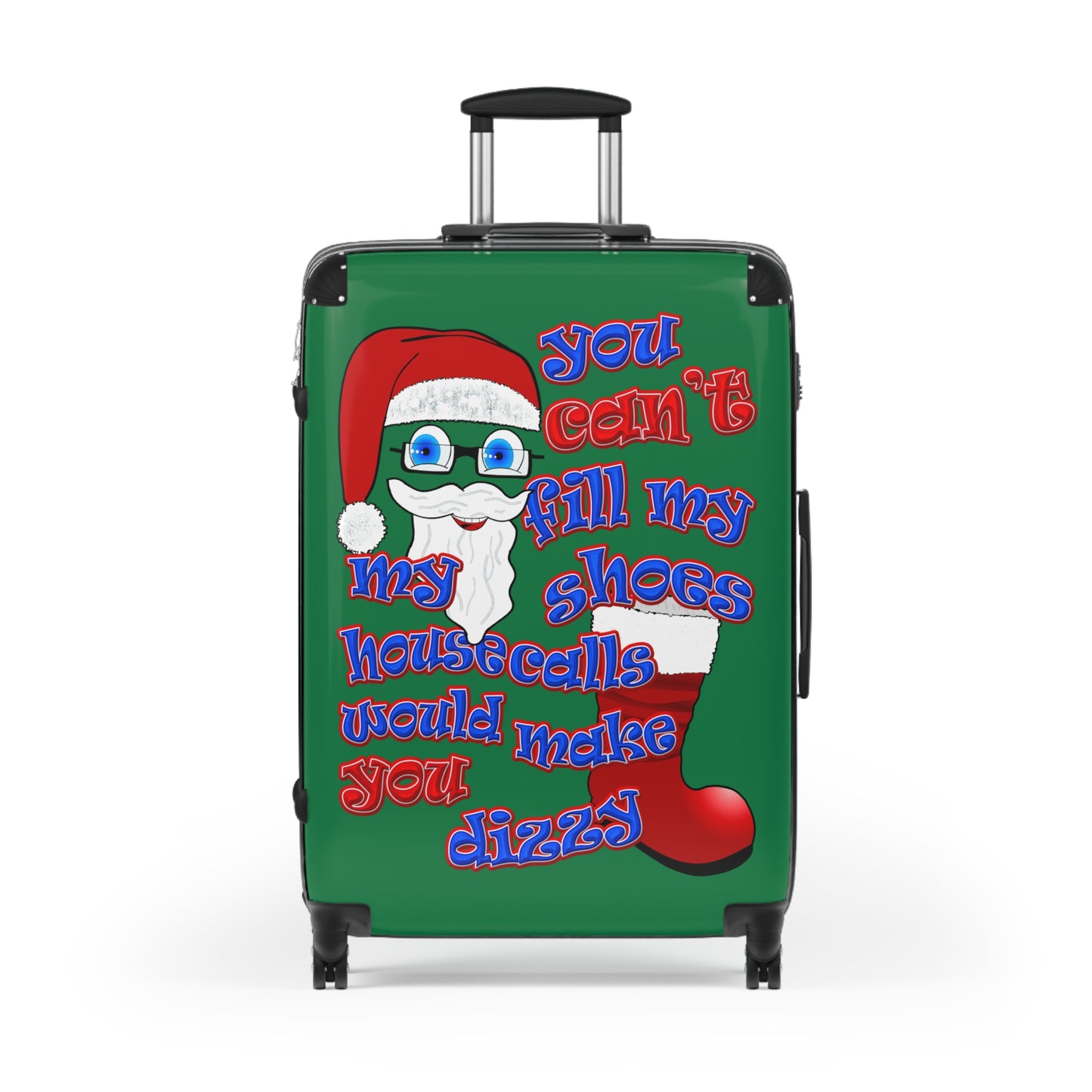 santa's shoes - Suitcase (dark green)