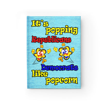 popping like popcorn - journal-blank (faded blue)