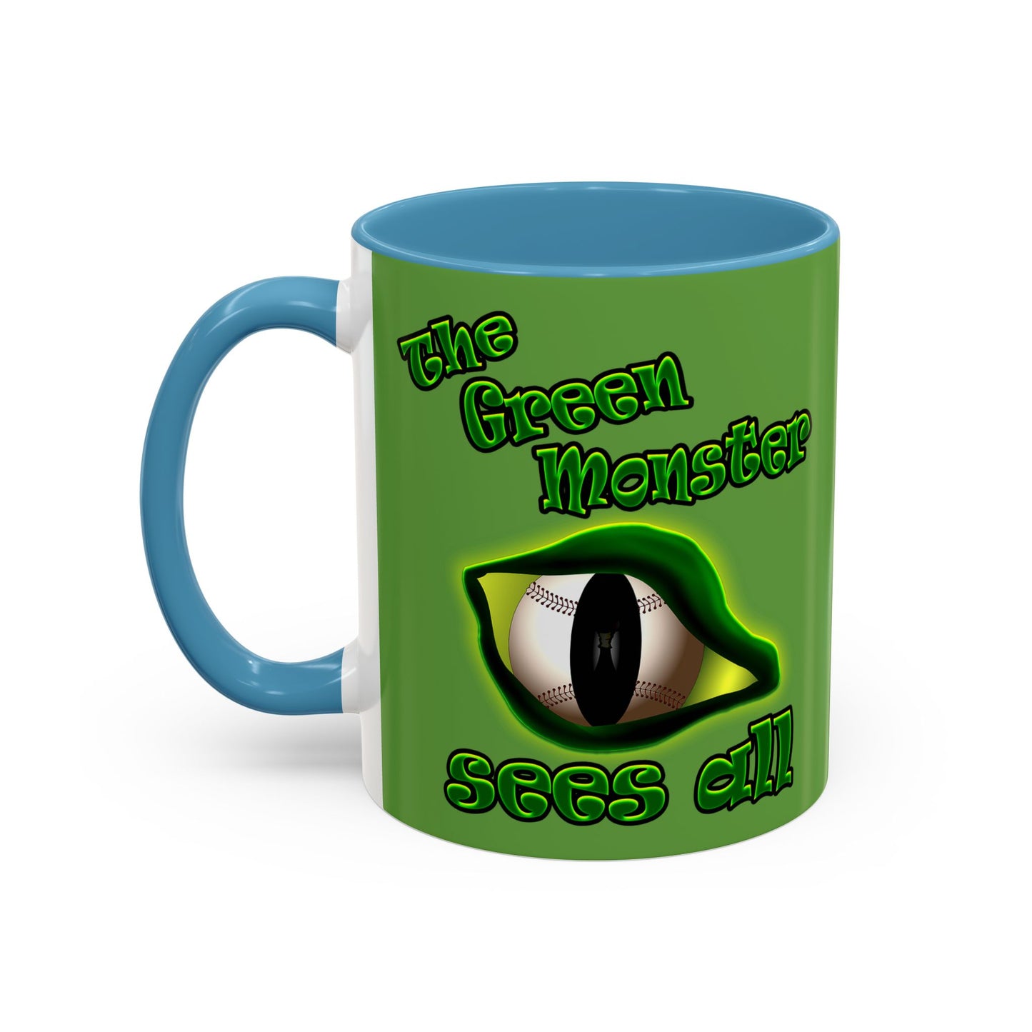 green monster - Accent Mug (green)