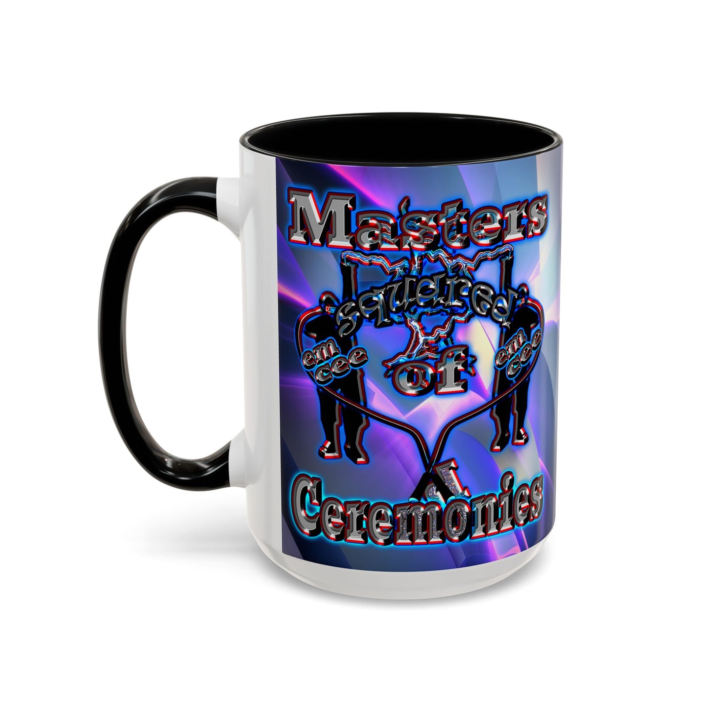em cee squared - Accent Mug (grey-pink wave)