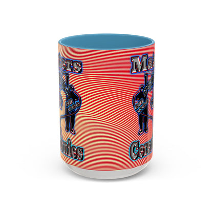 em cee squared - Accent Mug (yellow-orange wave)