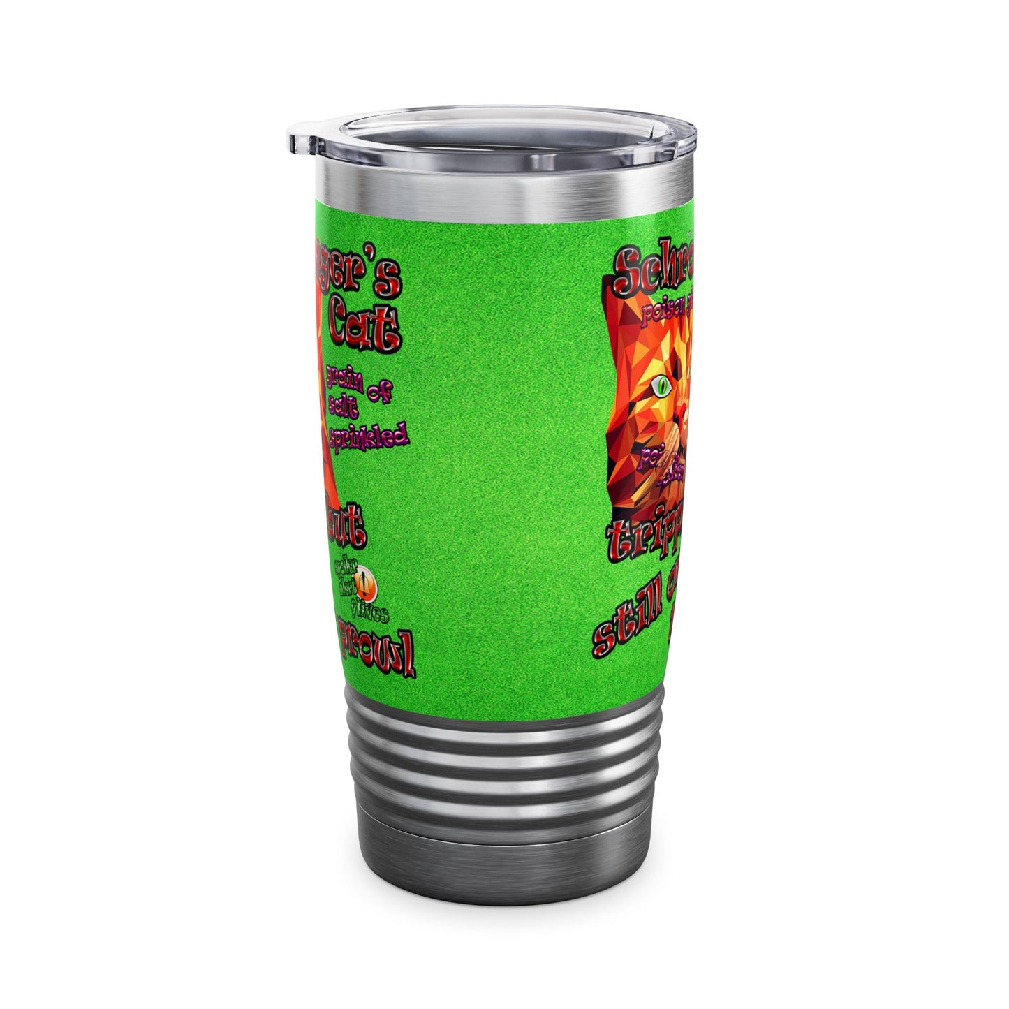 schrodinger's cat - Ringneck Tumbler, 20oz (green turf)