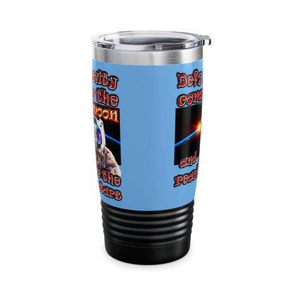 defy conquer reach - Ringneck Tumbler, 20oz (light blue)