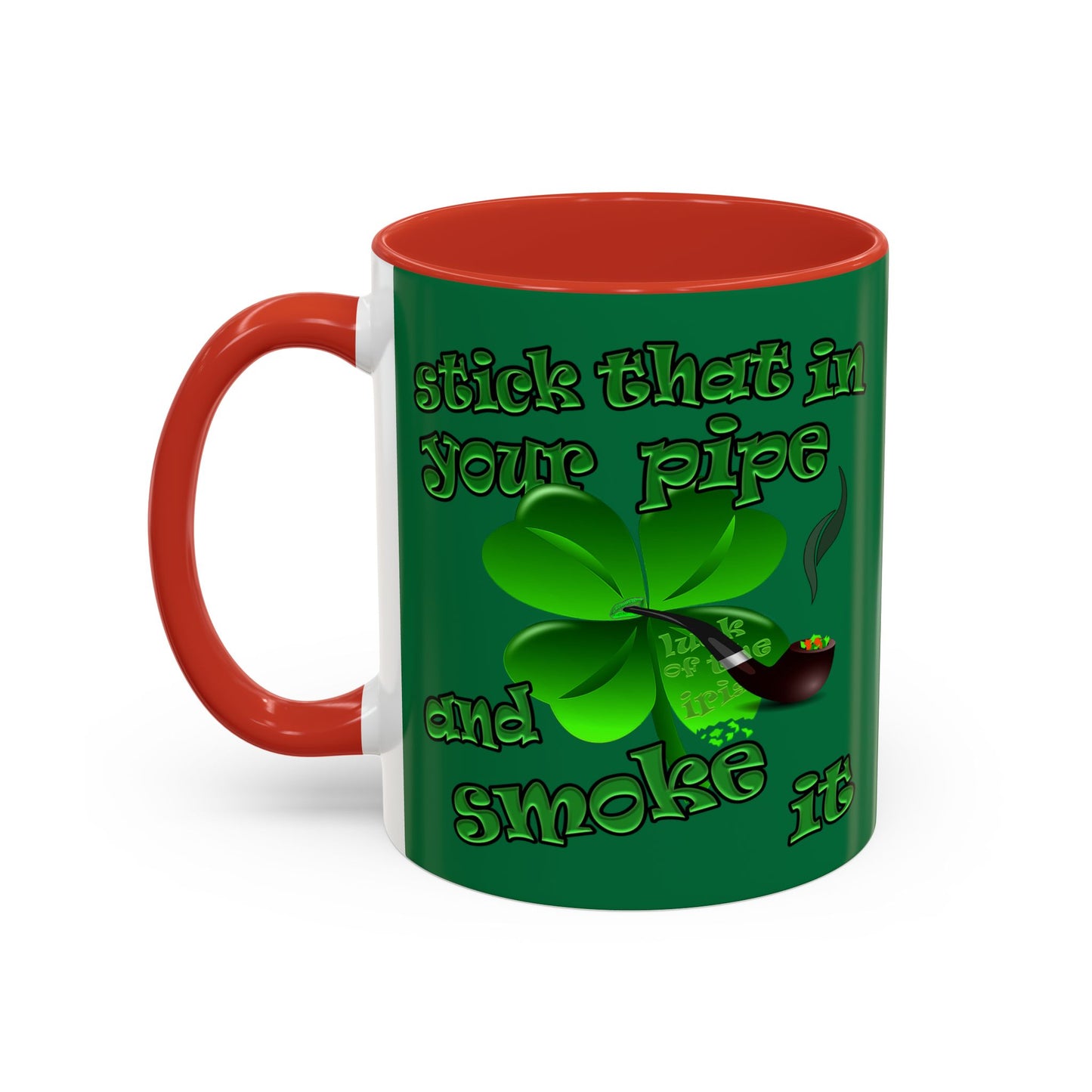 celtics logo - Accent Mug (dark green)