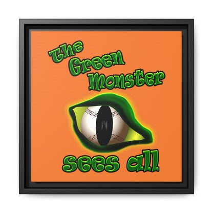 green monster - framed canvas art (crusta)