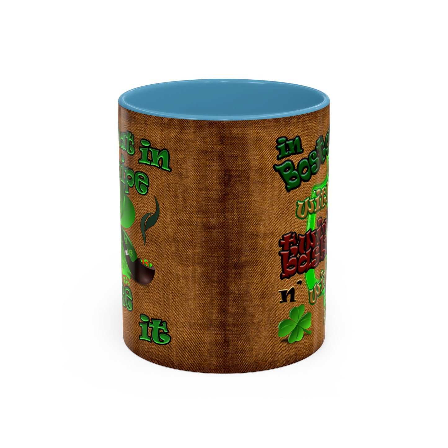 celtics logo - Accent Mug (brown papyrus)