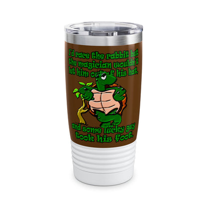 turtle race - Ringneck Tumbler, 20oz (brown)