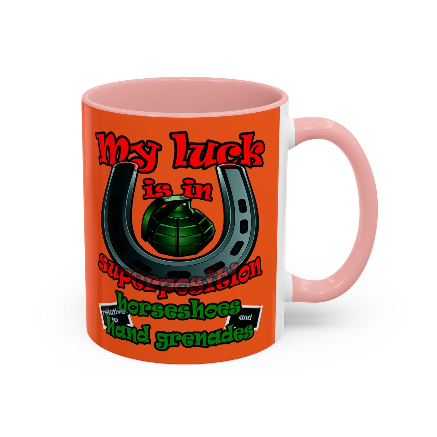 my luck - Accent Mug (orange)