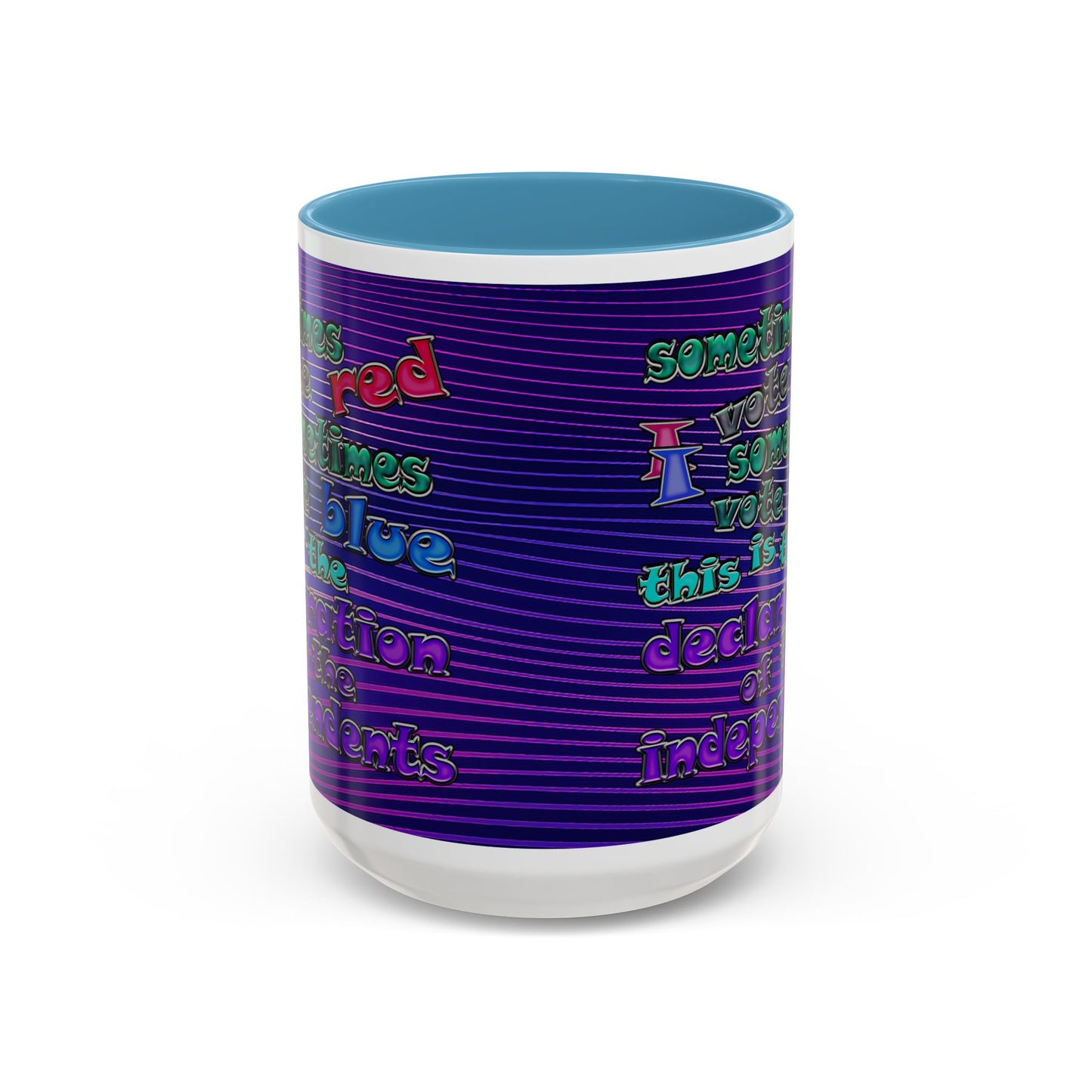 declaration of the independents - Accent Mug (purple wave)