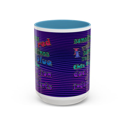 declaration of the independents - Accent Mug (purple wave)