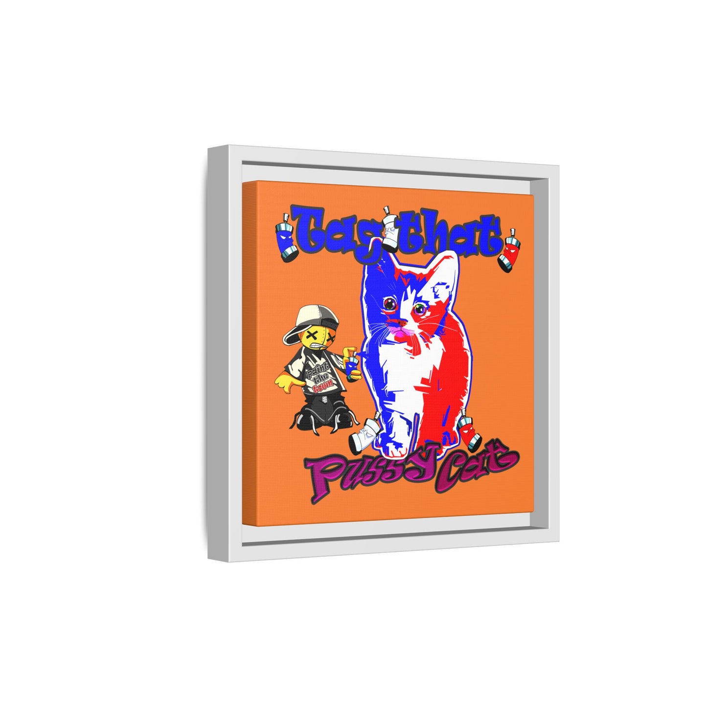 tag that - framed canvas art (crusta)