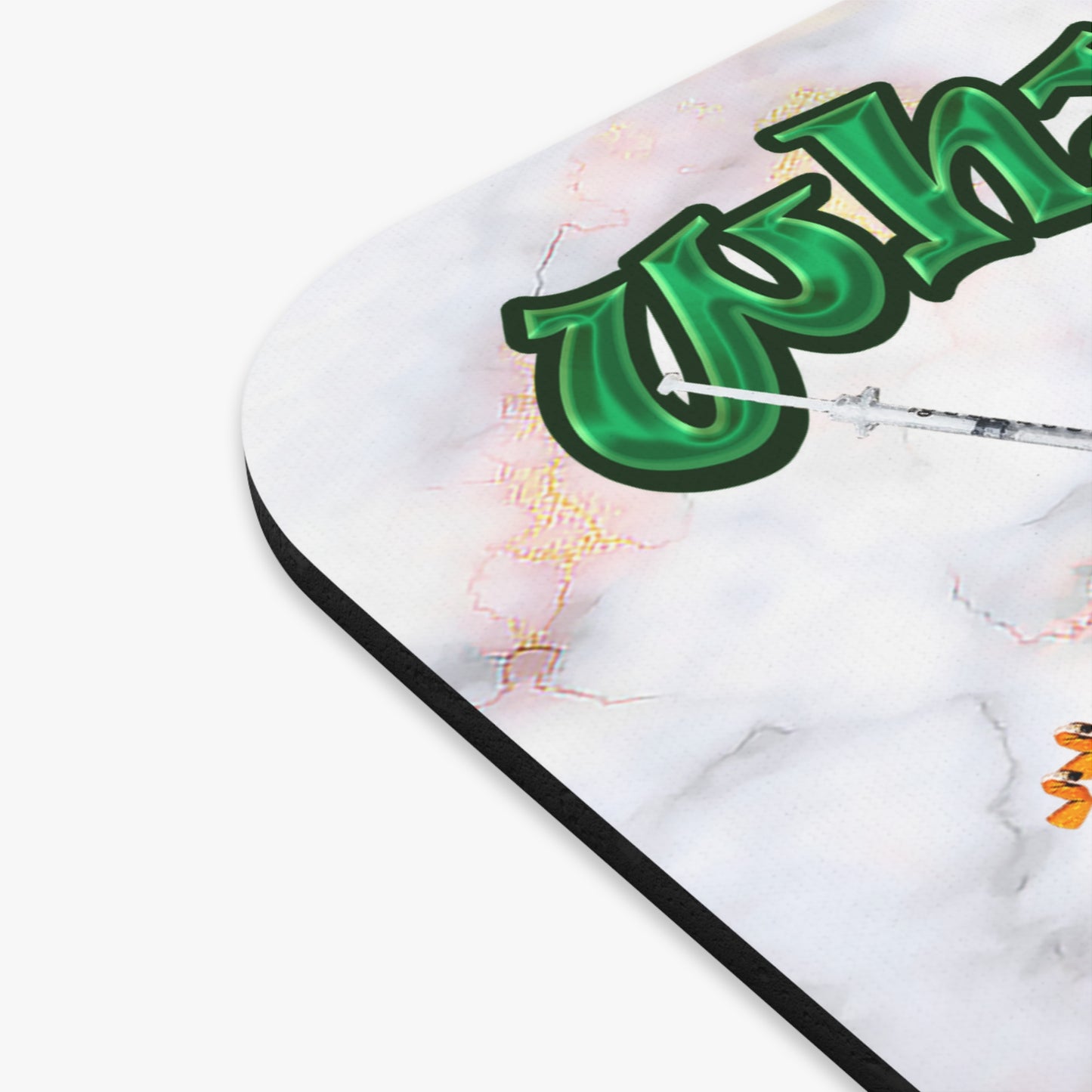 the bum's shit - Mouse Pad (Rectangle) (white marble)