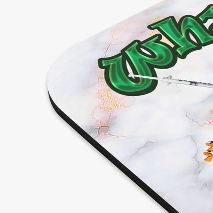 the bum's shit - Mouse Pad (Rectangle) (white marble)