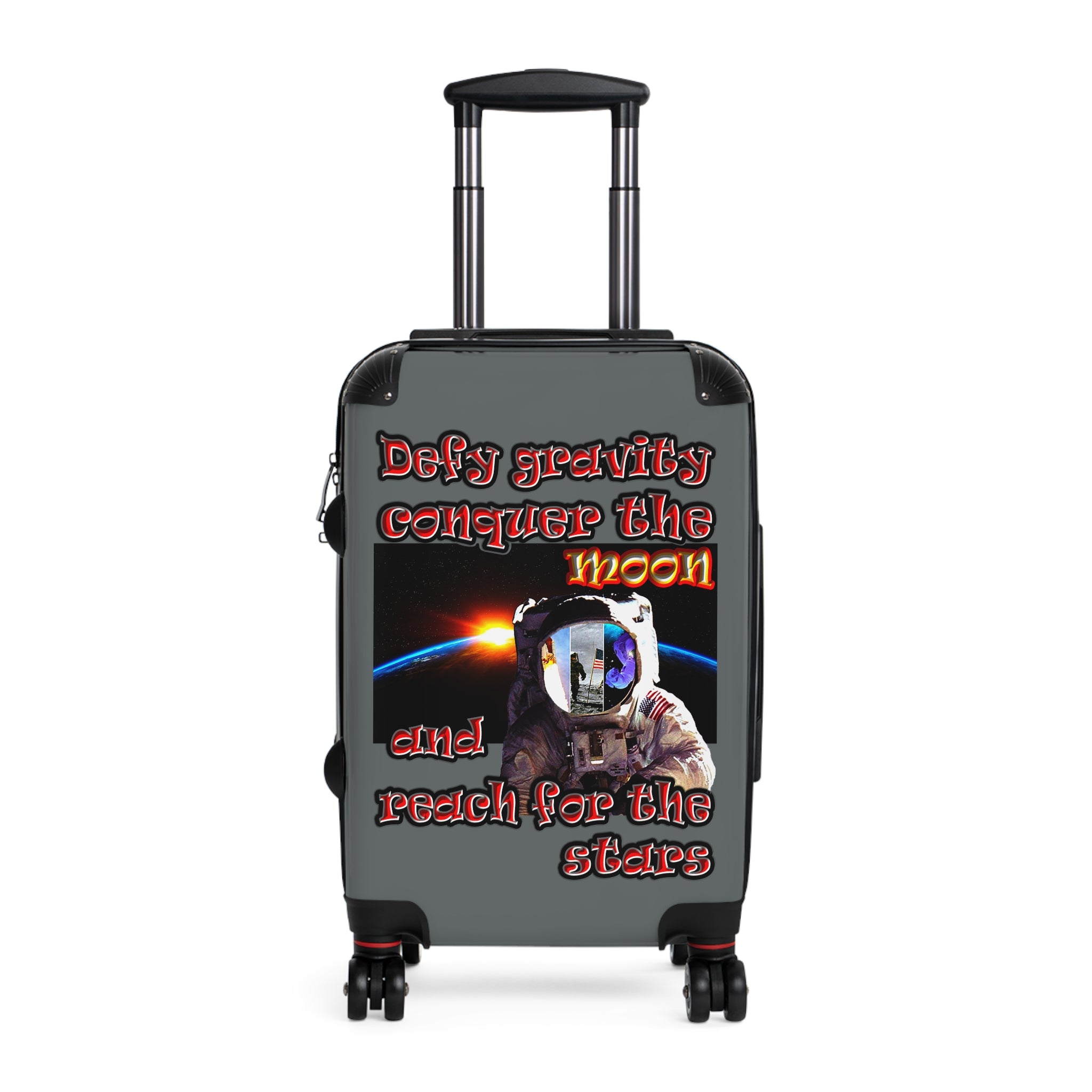 defy conquer reach - suitcase (dark grey)