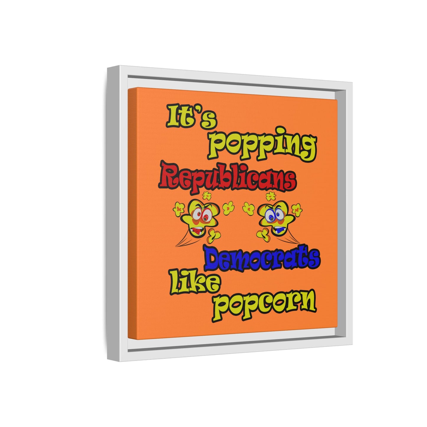popping like popcorn - framed canvas art (crusta)