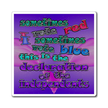 declaration of the independents - Magnets - (purple-pink wave)