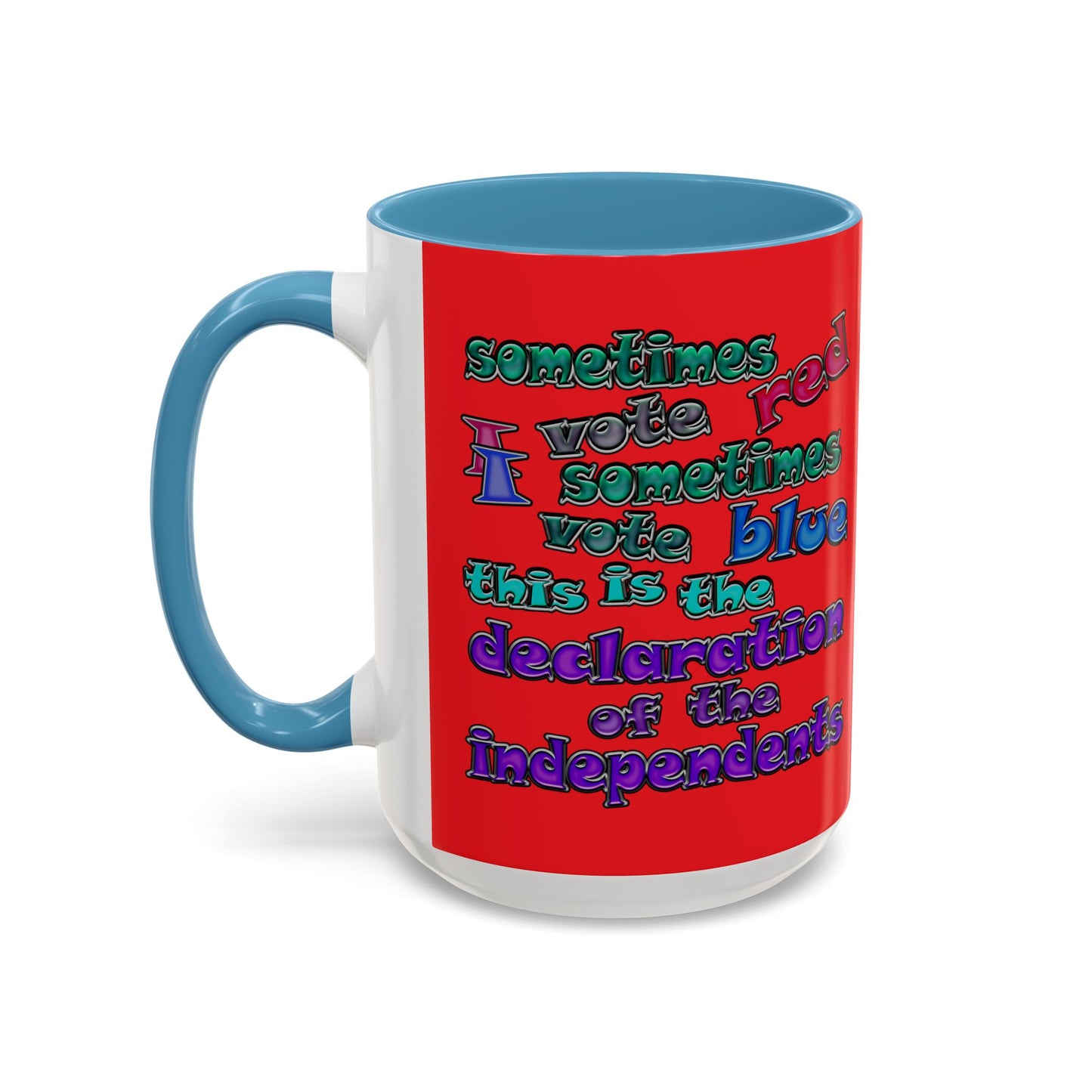 declaration of the independents - Accent Mug (red)