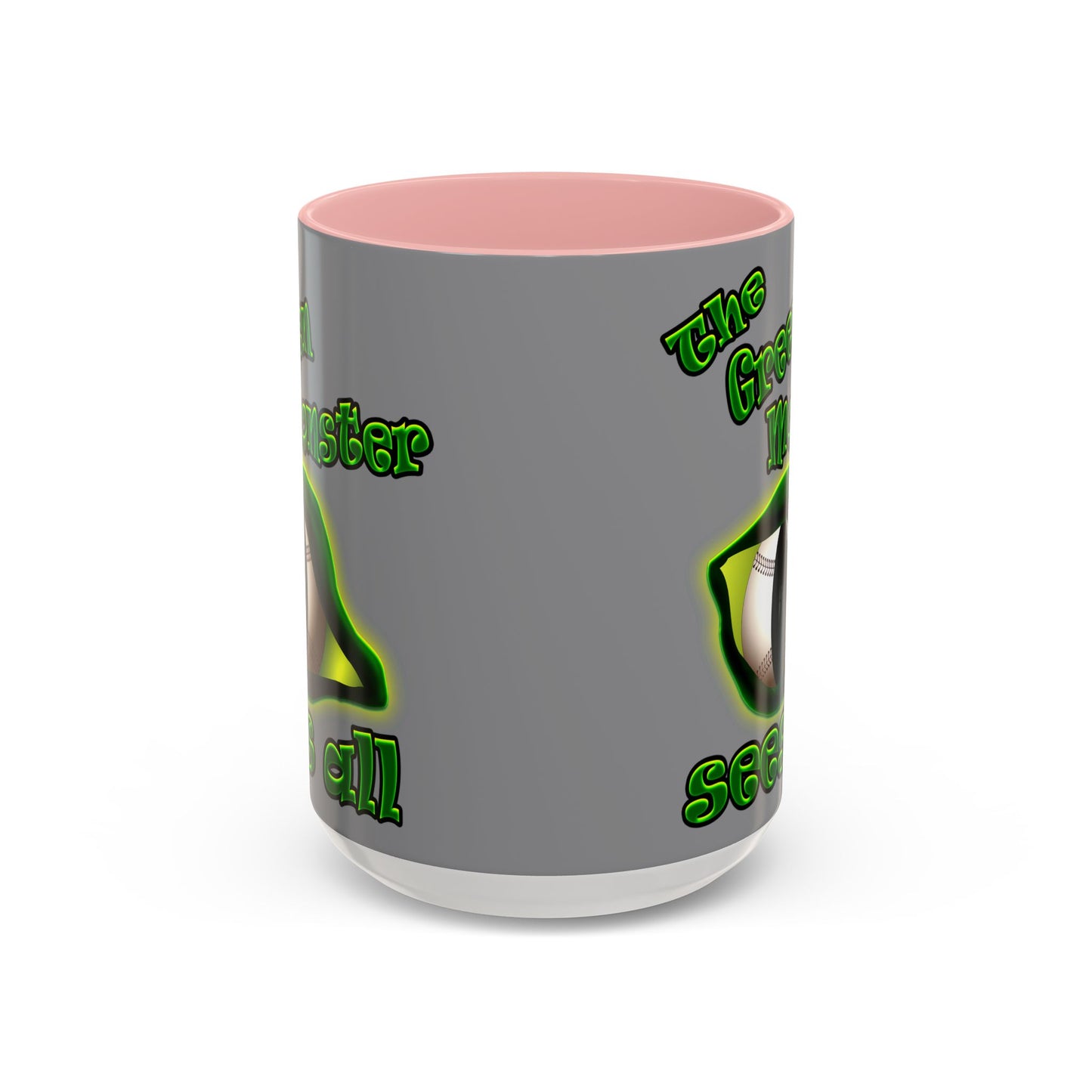 green monster - Accent Mug (grey)