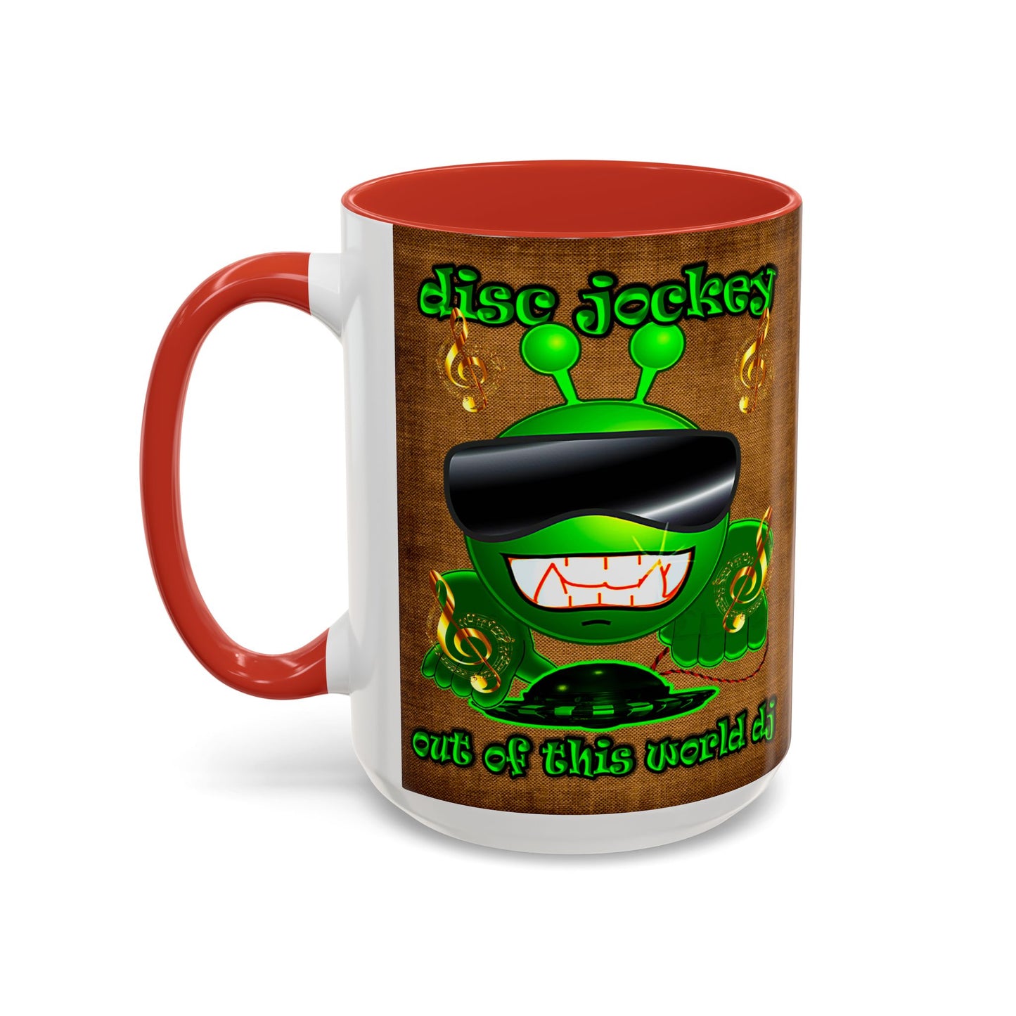 disc jockey - Accent Mug (brown papyrus)