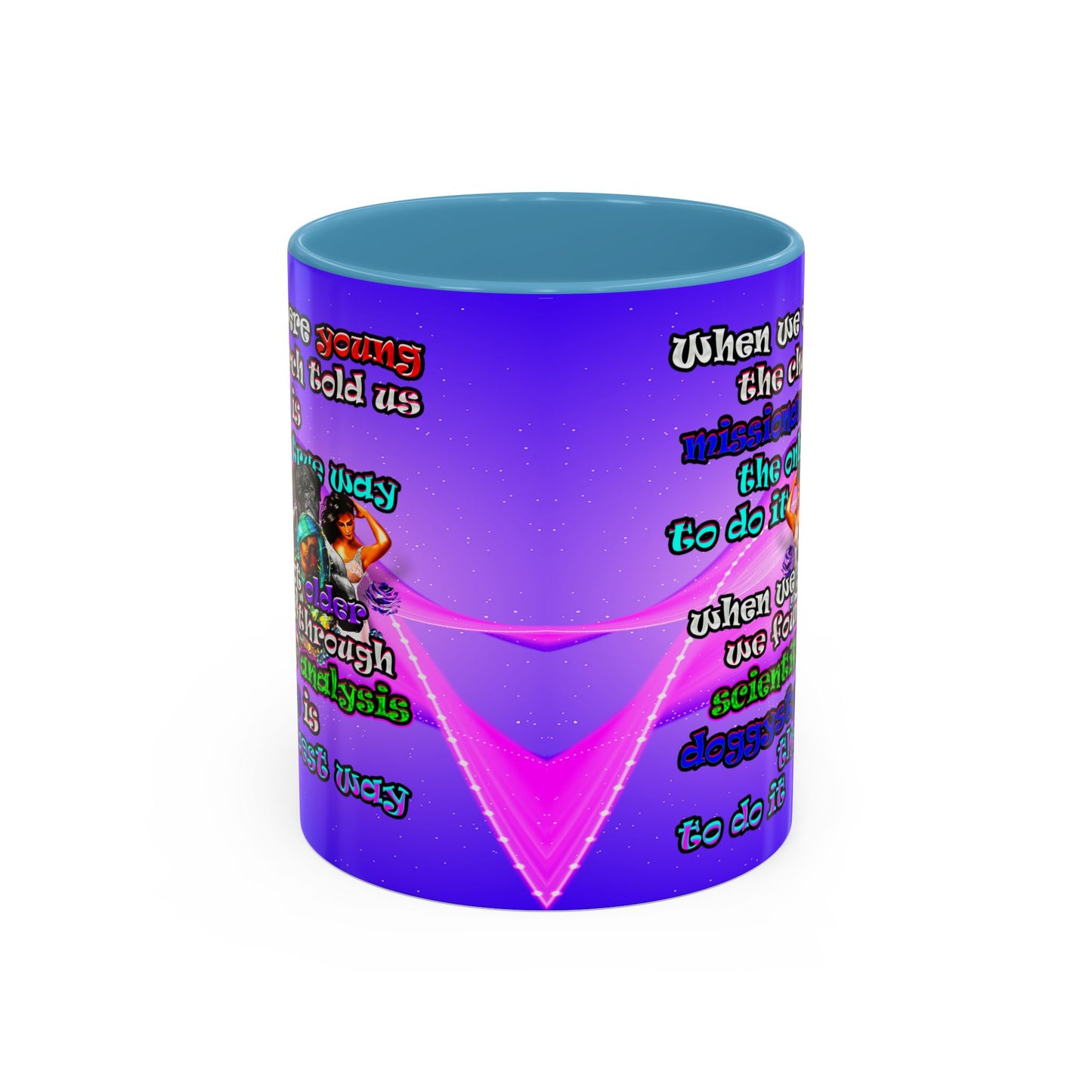 doggystyle - Accent Mug (purple-pink wave)