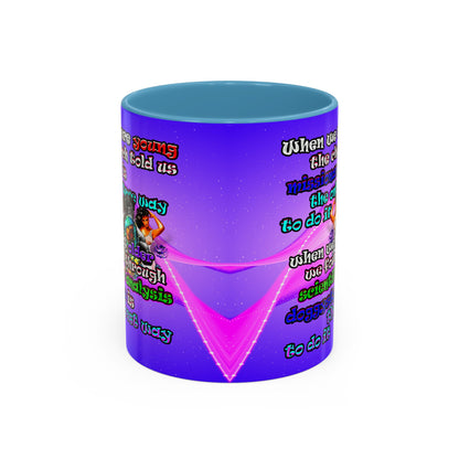 doggystyle - Accent Mug (purple-pink wave)