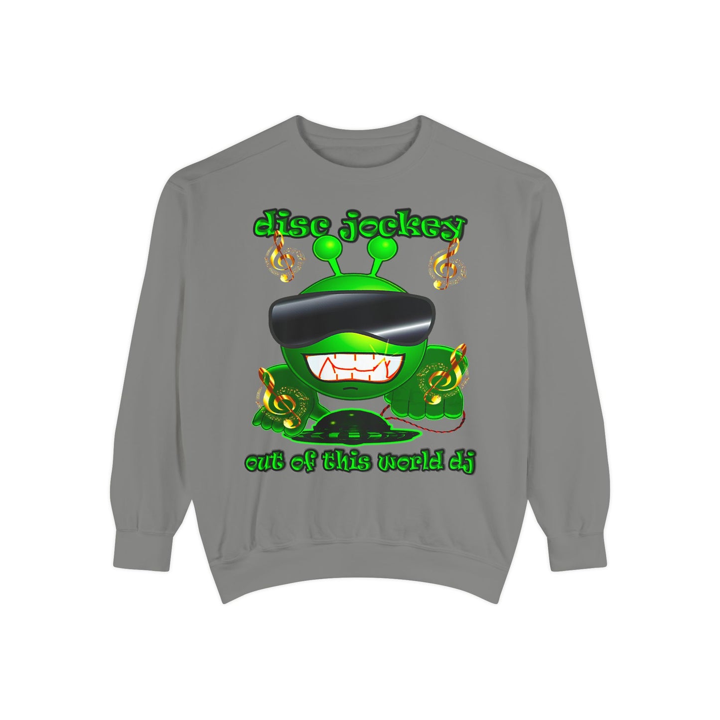 disc jockey - Unisex Garment-Dyed Sweatshirt