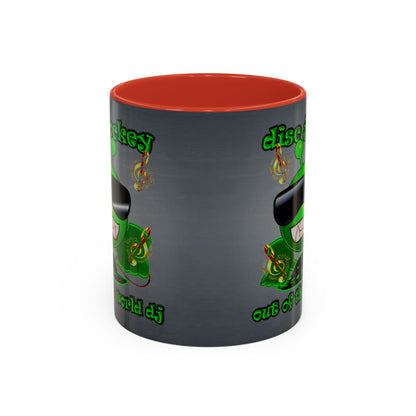 disc jockey - Accent Mug (grey-light grey)