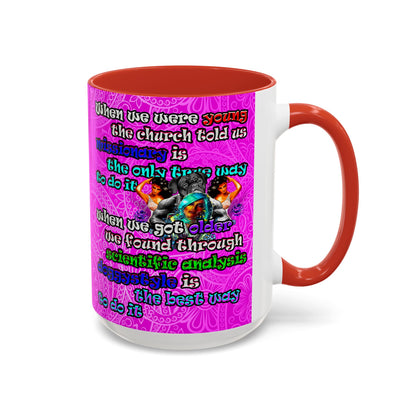 doggystyle - Accent Mug (pink swirl)