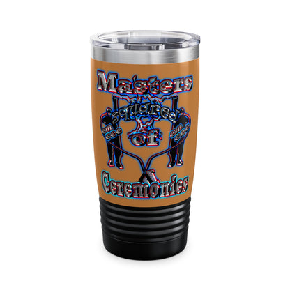 em cee squared - Ringneck Tumbler, 20oz (light brown)
