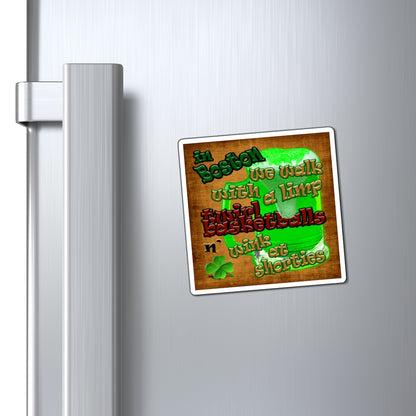 celtics logo - Magnets - (brown papyrus)