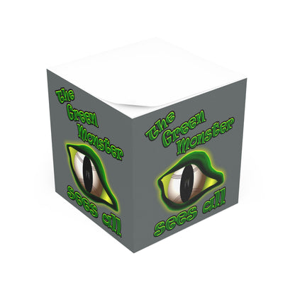 green monster - note cube (dark grey)