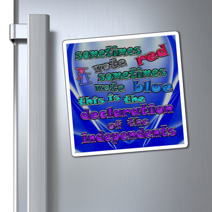 declaration of the independents - Magnets - (blue-white wave)