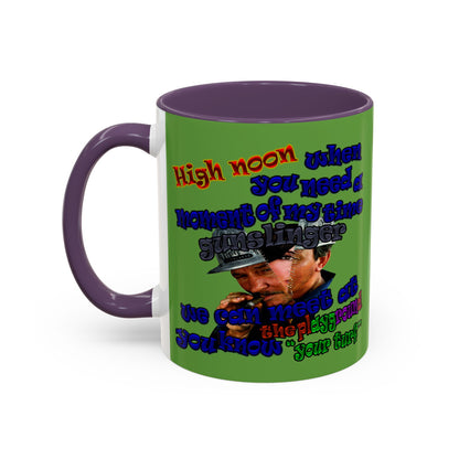 high noon - Accent Mug (green)