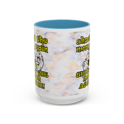 shoot the moon again - Accent Mug (white marble)
