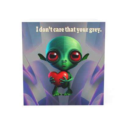 I don't care that your grey - note cube (grey-pink wave)