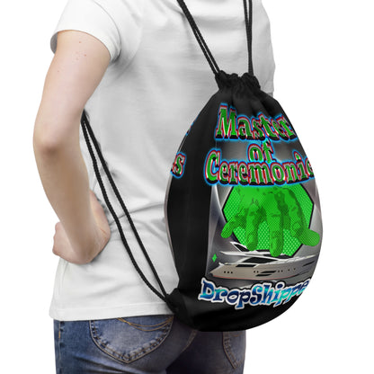 logo - Drawstring Bag (black)