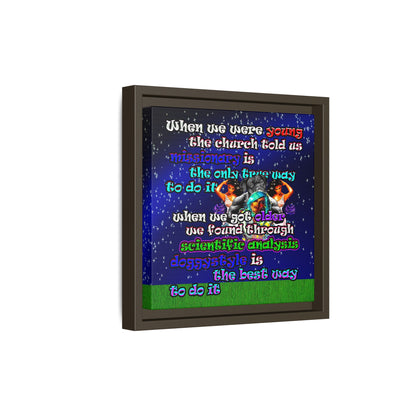 doggystyle - framed canvas art ('snoops' background)