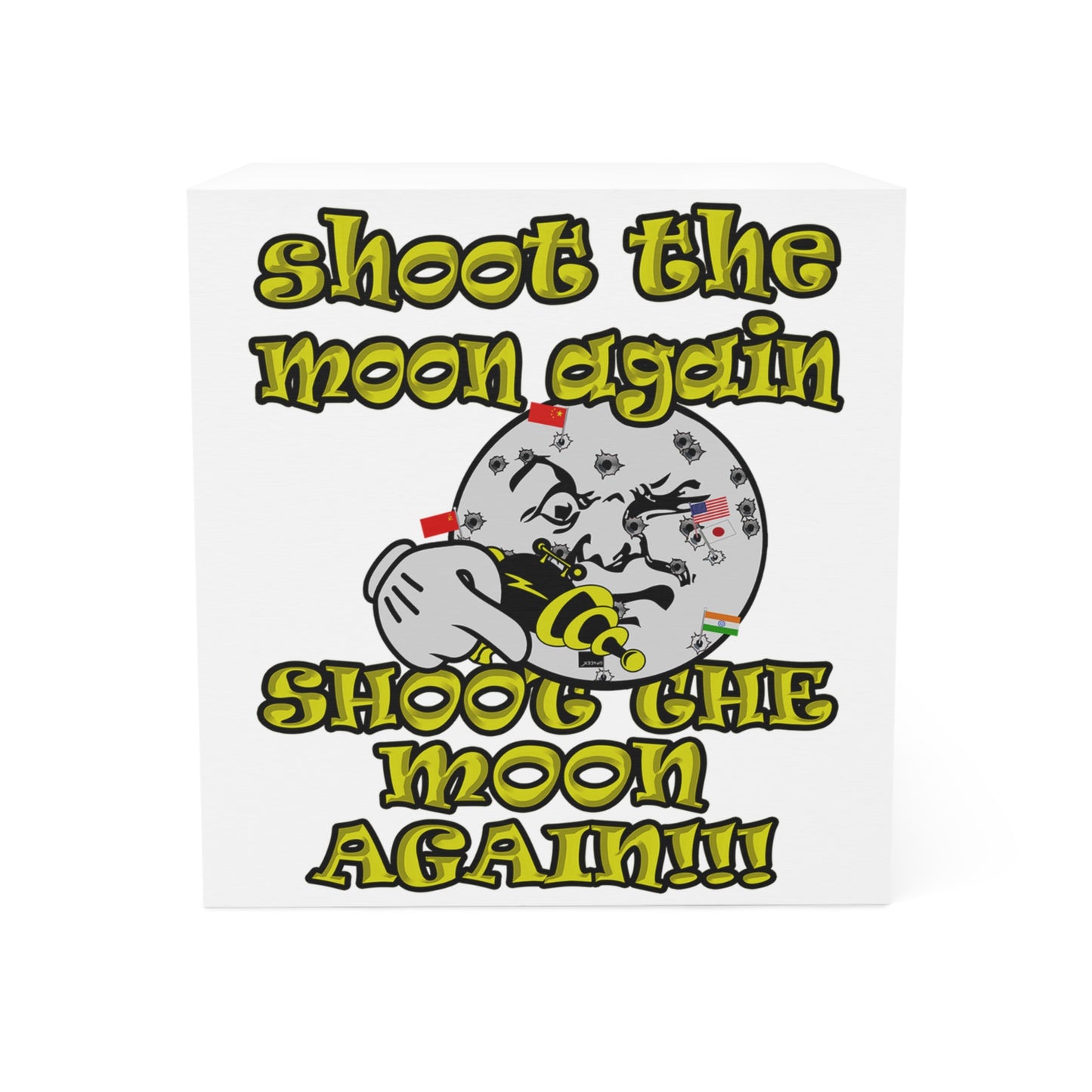 shoot the moon again - note cube (white)